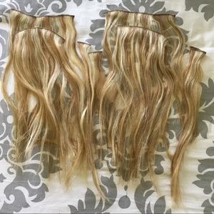 Euronext 10 piece clip inhairextensionslightblonde